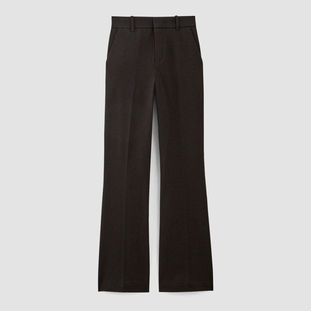 Everlane Women's Bi-Stretch Flare Pant in Black, Size 2